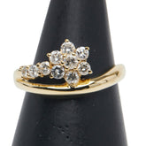 K18YG イエローゴールド ダイヤ0.50ct リング 指輪 レディース 11.5号 【中古】